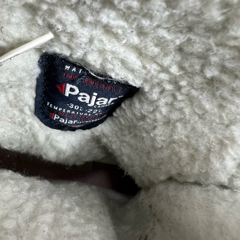 Pajar red and black snow boots